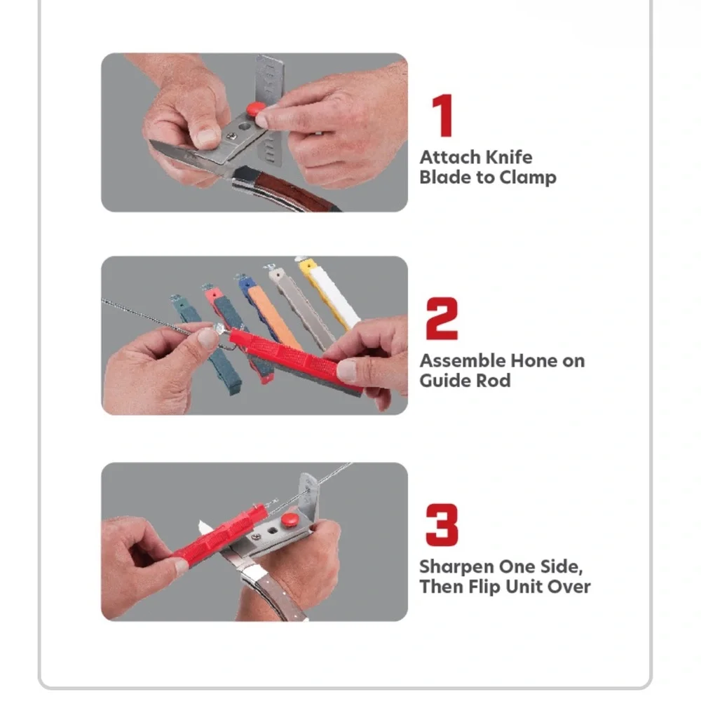Lansky Knife Sharpening System with Colorful Handles